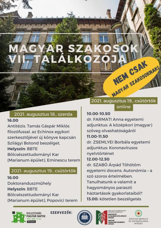 MAGYAR SZAKOSOK VII. TALÁLKOZÓJA