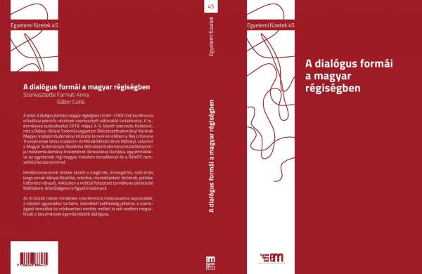 Megjelent A dialógus formái a magyar régiségben c. kötet