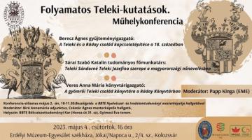 Folyamatos Teleki-kutatások. Műhelykonferencia.