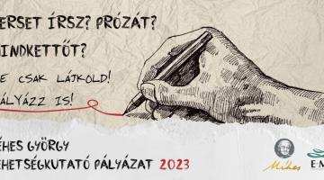 Méhes György Tehetségkutató Pályázat 2023
